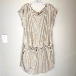 BCBG Generation gold metallic mini dress CocktailDress